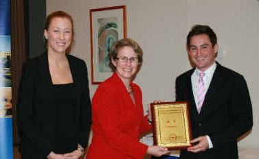 SUCCESS: Tsjatsja Westerveld, Professor Geraldine Mackenzie and Henry Norris. SUCCESS: Tsjatsja Westerveld, Professor Geraldine Mackenzie and Henry Norris.